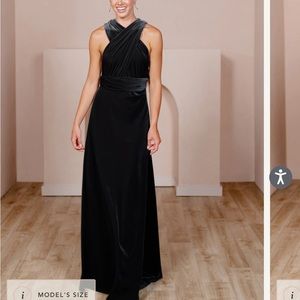 Micah Convertible Velvet Dress- Bridesmaid